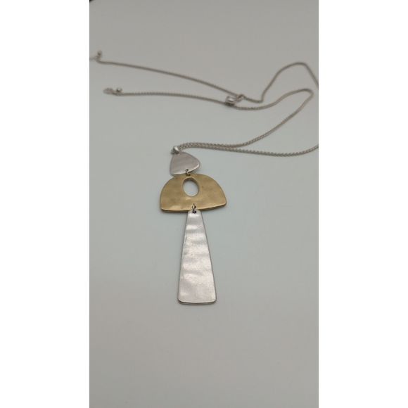 Lucky Brand Silvertone Adjustable Slider Necklace - Picture 4 of 4